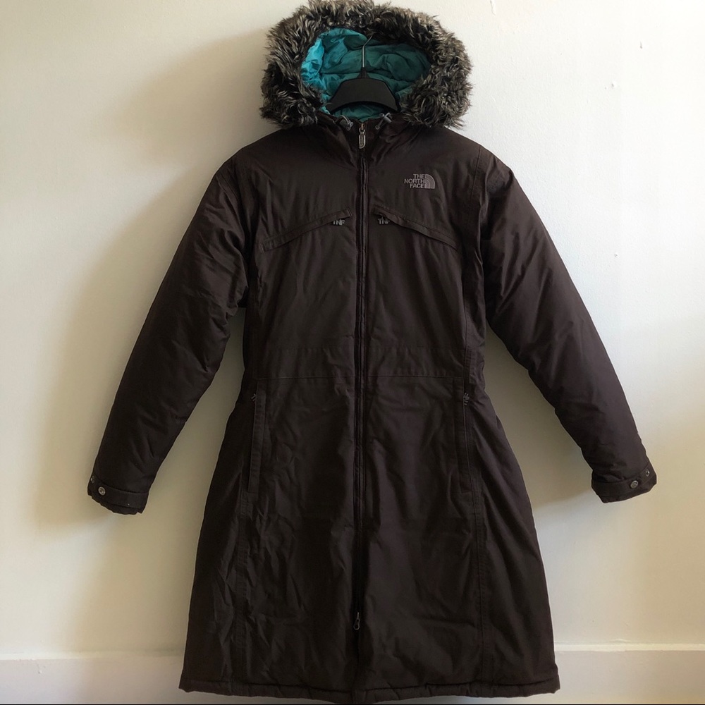 The North Face goose down hooded parka